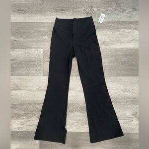 Kids Black Flared Active Leggings